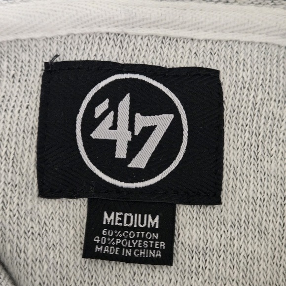 47 Brand Mens Utah Utes Heritage Pullover Grey Size Medium Activewear College - Picture 7 of 8